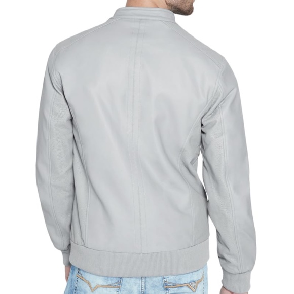 NEW GUESS Berkshire Moto Men's Jacket SZ L - Picture 2 of 7